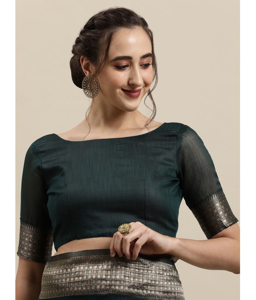 Saree Mall Blue Linen Saree Single Buy Saree Mall Blue Linen Saree