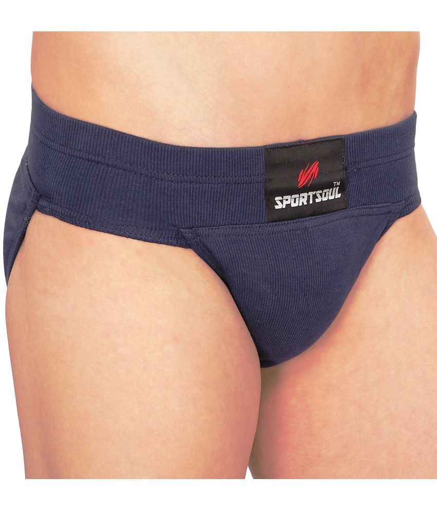     			SportSoul Cotton Gym & Athletic Supporter ( 1 Piece) Colour: Navy Blue, Size: Small