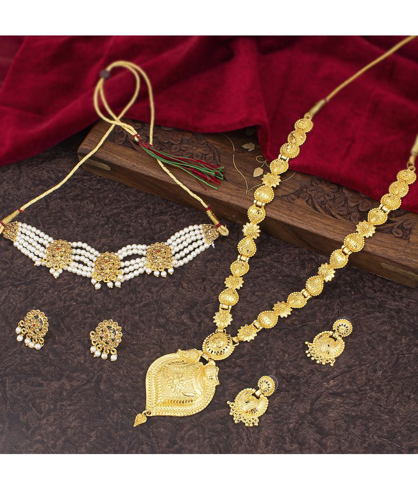     			Sukkhi - Gold Alloy Necklace Set ( Pack of 1 )
