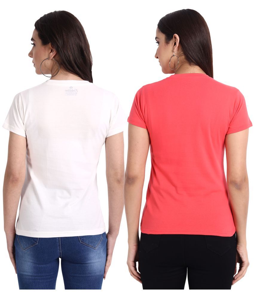 Buy Fabflee Cotton Multi Color T-Shirts - Pack of 2 Online at Best Prices in India - Snapdeal Fabflee Cotton Multi Color T-Shirts... 