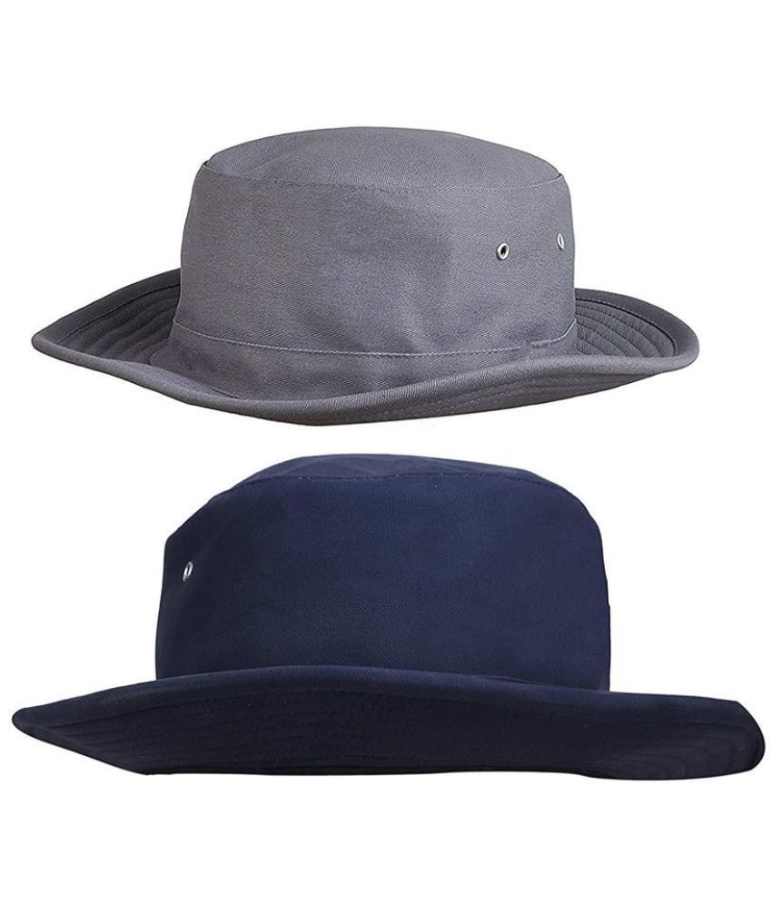     			Zacharias Navy Plain Cotton Hats