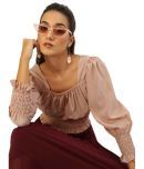 Style Quotient - Beige Polyester Women's Regular Top ( Pack of 1 )