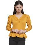 Style Quotient - Yellow Polyester Women's Peplum Top ( Pack of 1 )