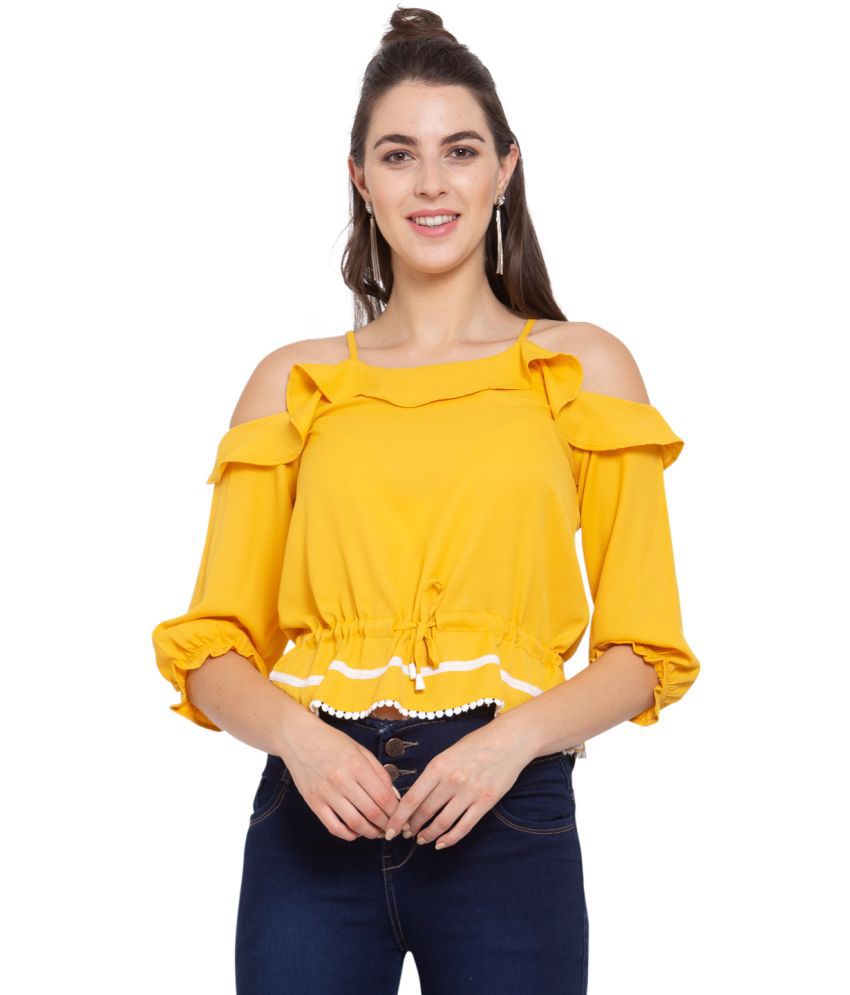    			Style Quotient - Yellow Polyester Women's Drawstring Top ( Pack of 1 )