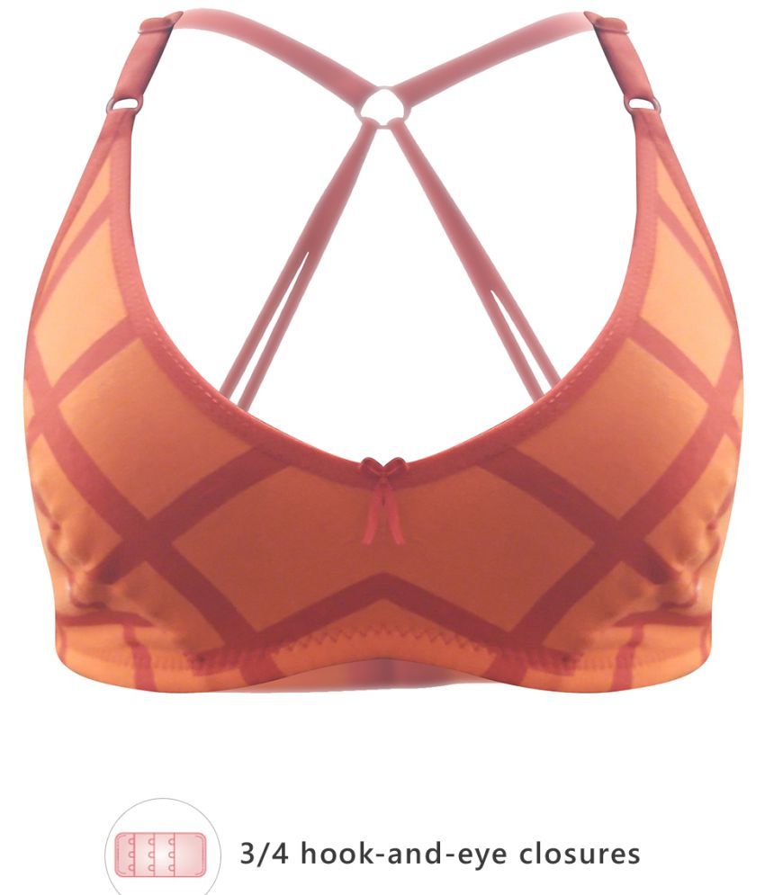     			Clovia Cotton Everyday Bra - Orange Single