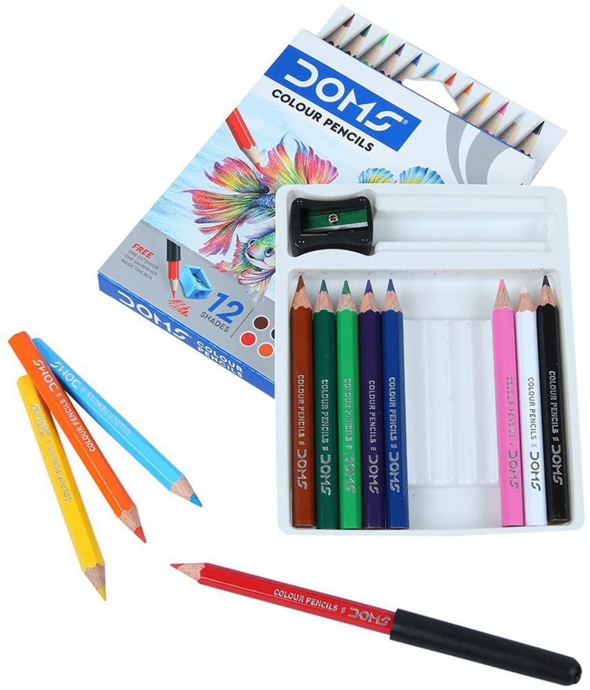 Doms Colour Pencil 12 Shades: Buy Online At Best Price In India - Snapdeal