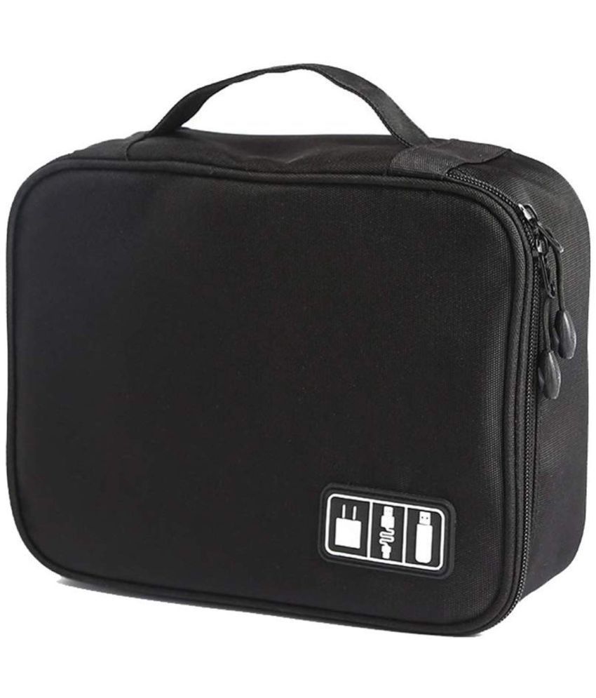 House Of Quirk Black Electronics Travel Accessories Organizer Bag - Buy ...