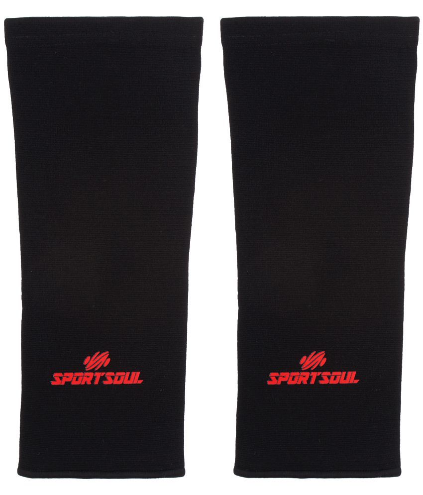     			SportSoul Premium Compression Elbow Support- (Pair) Colour - Black, Size - Medium