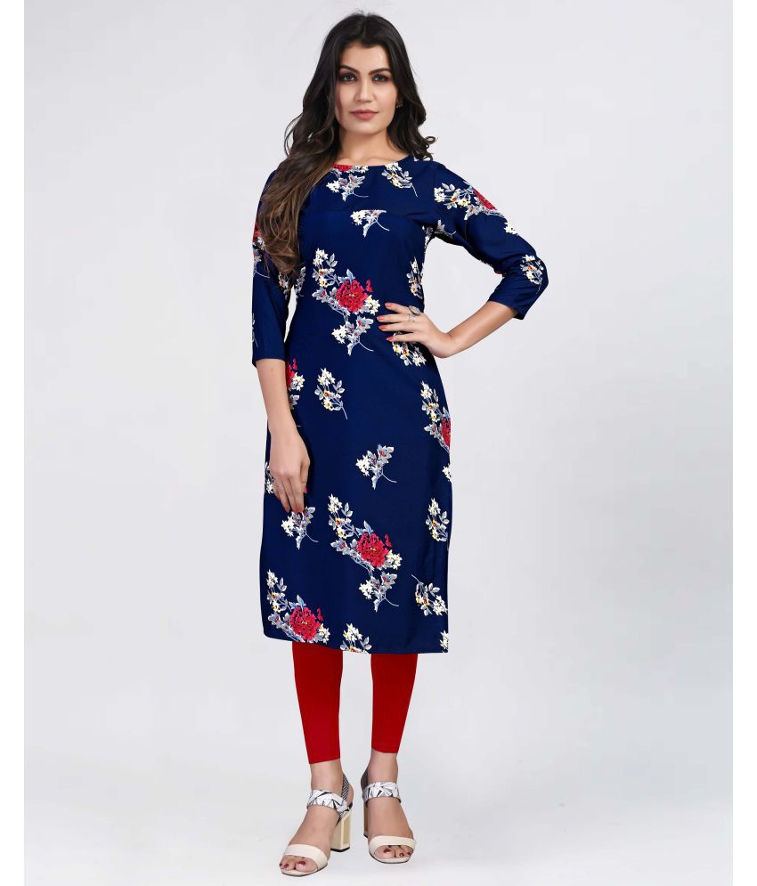     			BROTHERS DEAL - Multicolor Crepe Women's Straight Kurti