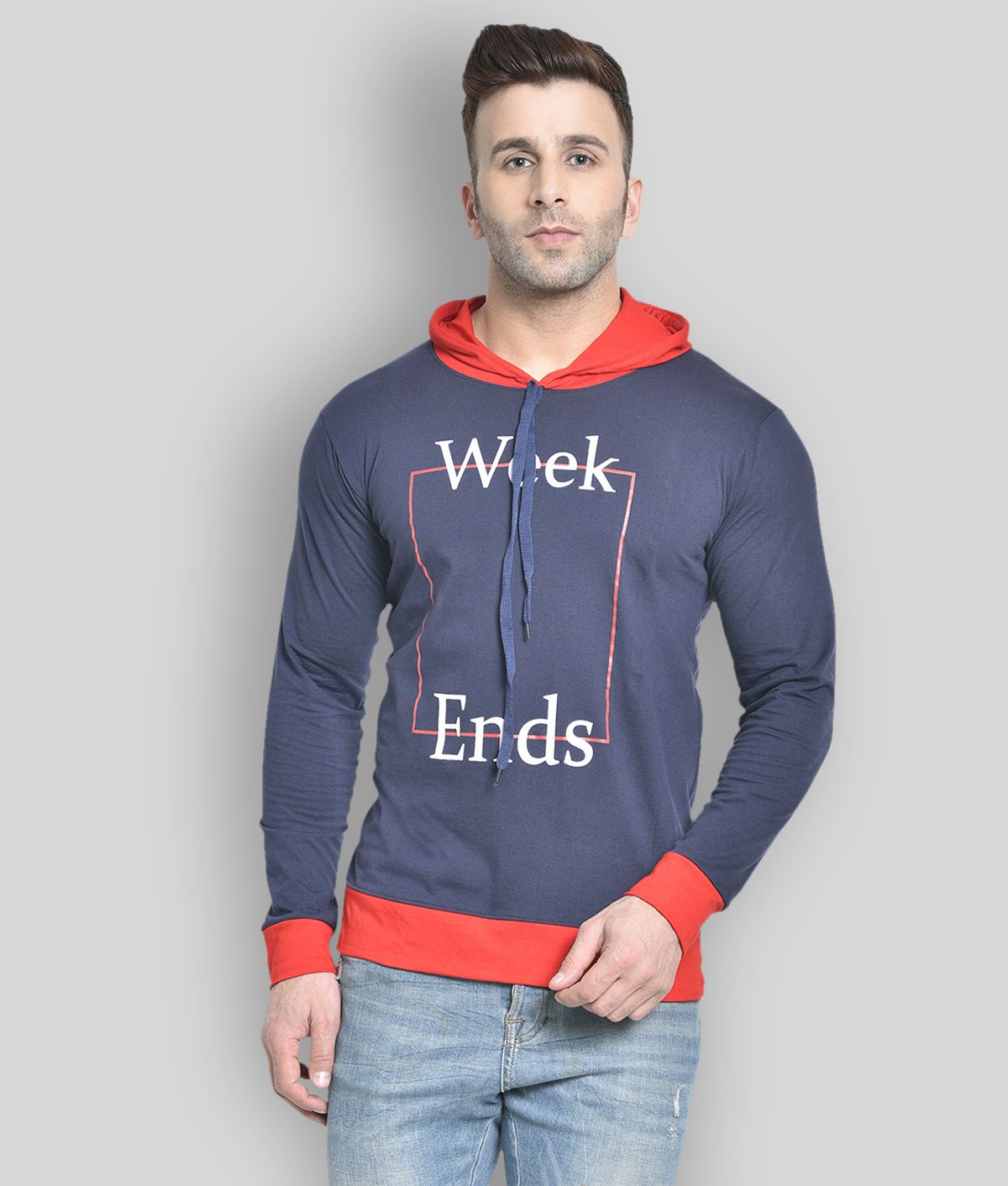 Buy Dagcros - Blue Cotton Regular Fit 