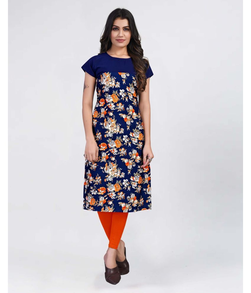     			BROTHERS DEAL Multicolor Crepe Straight Kurti - Single