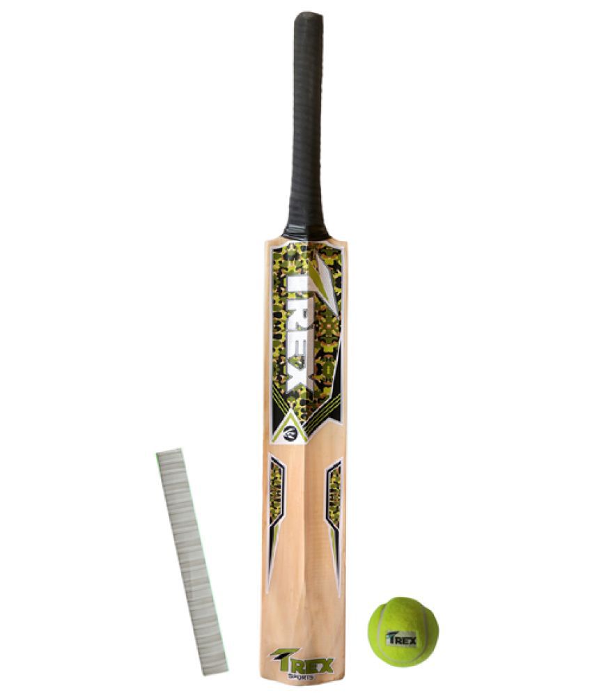     			Trex Thunder 1000 Light Weight Cricket Bat with FREE Tennis Ball and Handle Grip Cricket Kit