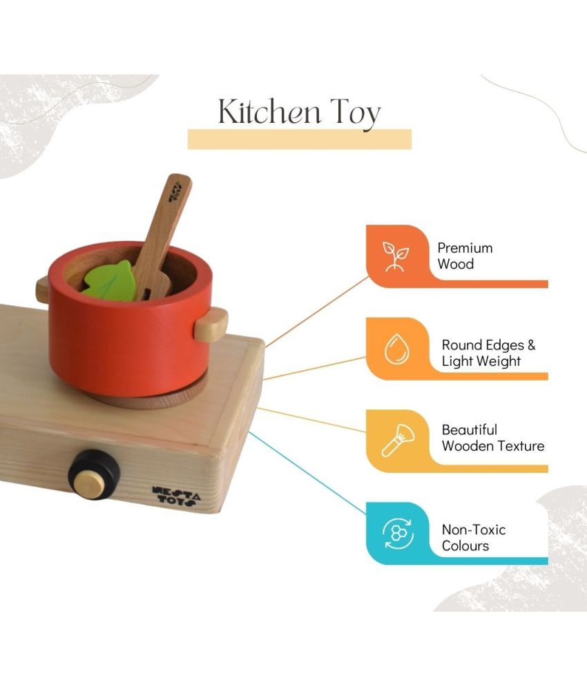 Wooden Gas Stove Toy Kitchen Toy for Kids (3+ Years) Buy Wooden Gas