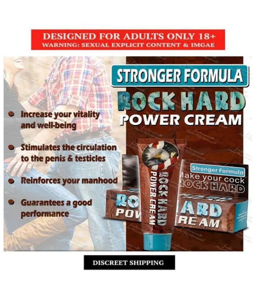 Rock Hard Power Penis Enhancement Delay Cream Stronger Harder