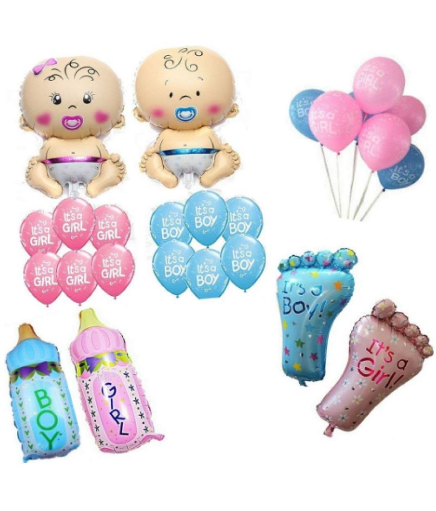     			Blooms Event  Baby Shower Balloons Decorations Material Set Combo -