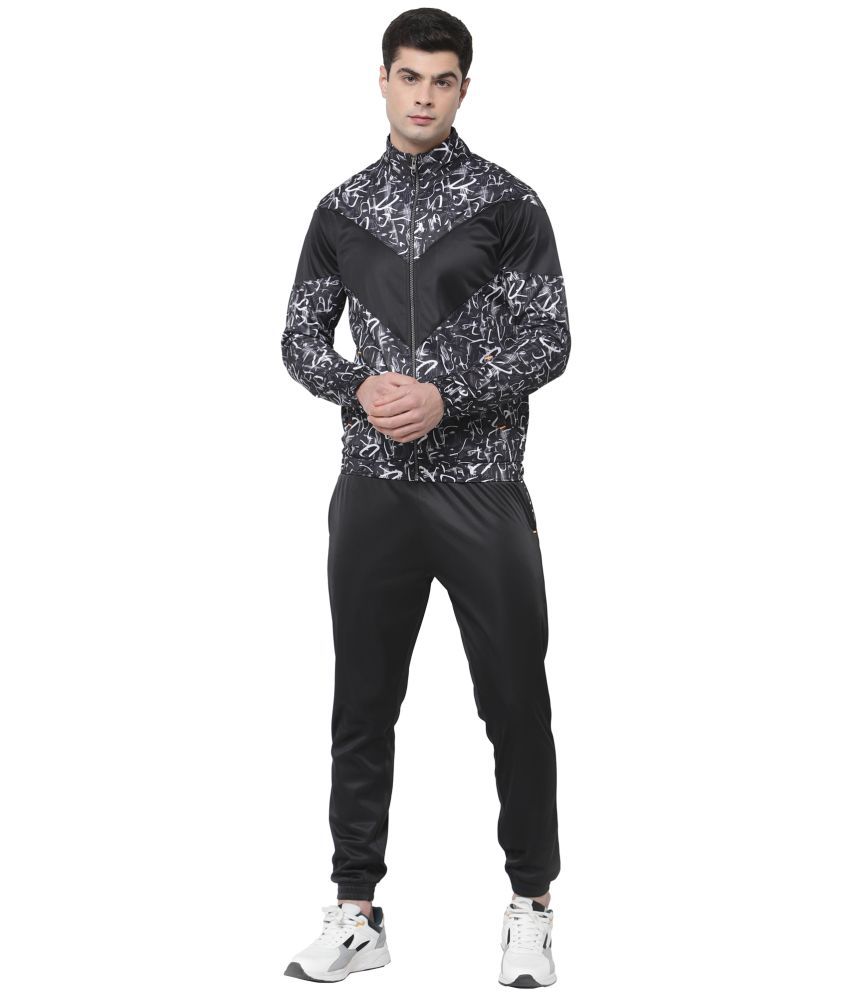     			OFF LIMITS - Black Polyester Regular Fit Printed Men's Sports Tracksuit ( Pack of 1 )