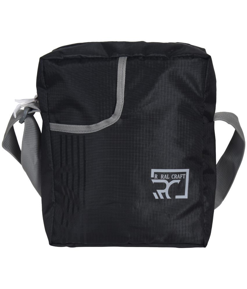     			RURAL CRAFT - Black Solid Messenger Bags