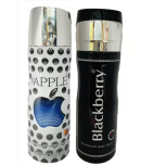 St Louis BAPPLE , BLACKBERRY DEODORANT , 200ML EACH , PACK OF 2 Body Spray - For Men & Women