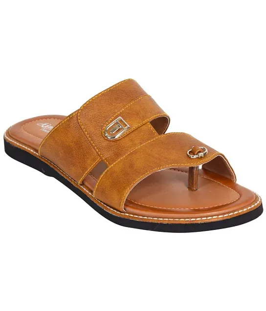 Ajanta Tan Synthetic Leather Sandals SDL712934138 1 dacce