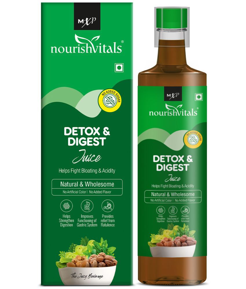 NourishVitals Natural & Wholesome Detox & Digest Vegetable Juice 500 ml