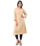 DESHBANDHU DBK - Beige Cotton Women's Straight Kurti