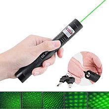 BS SPY 200Mw Laser Pointer Light With Rechargeable Battery, Charger and Green Light Pen Party - 2.1 KM