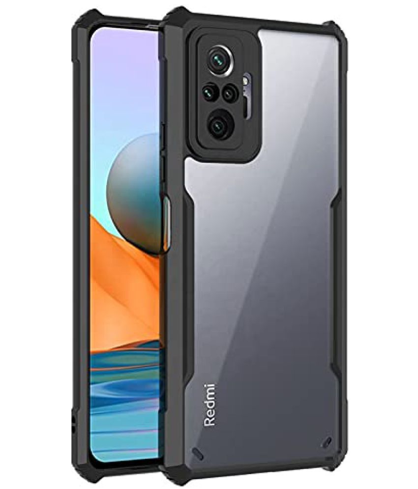     			Doyen Creations Black Hybrid Covers For Xiaomi Redmi Note 10 Pro Max - Shockproof