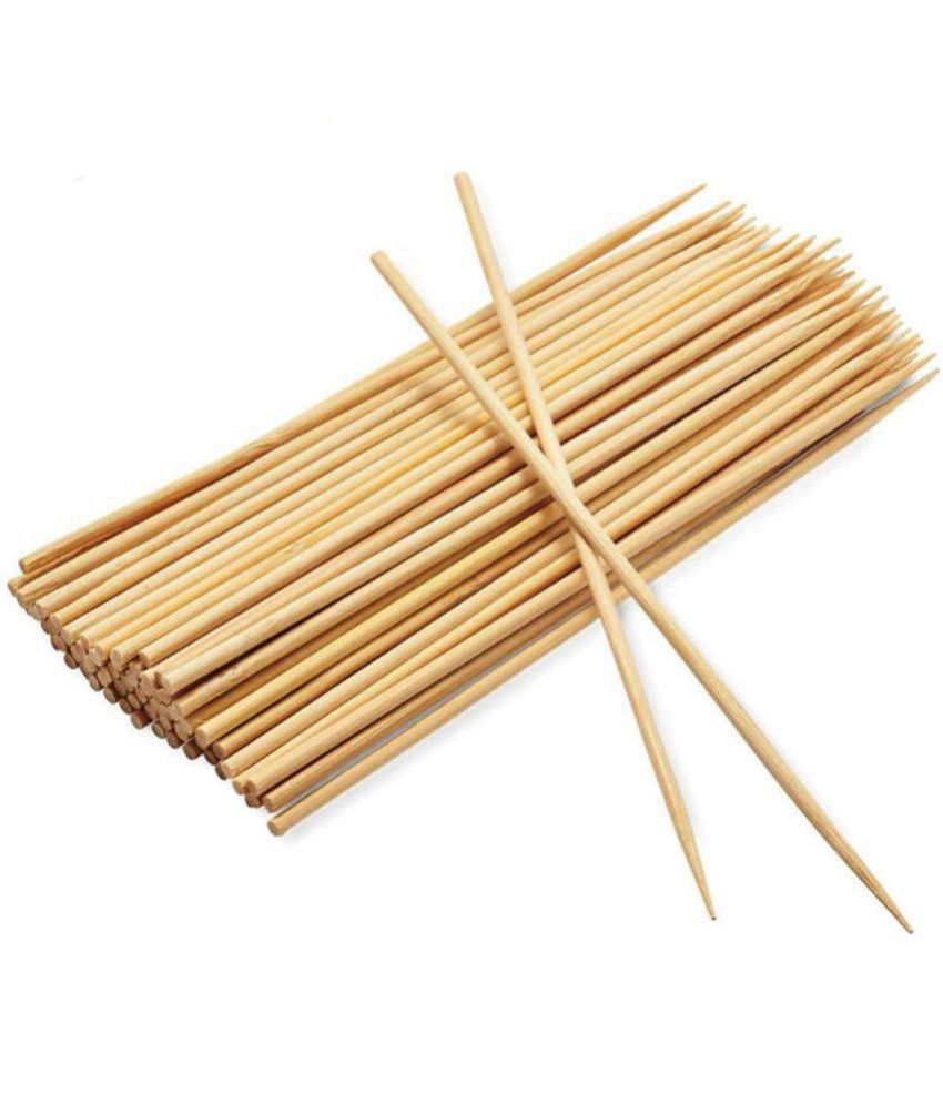 PRANSUNITA Hardest Balboa Bamboo Skewers/Kabab/Burger/Barbecue Sticks 8 inch (Pack of 100)