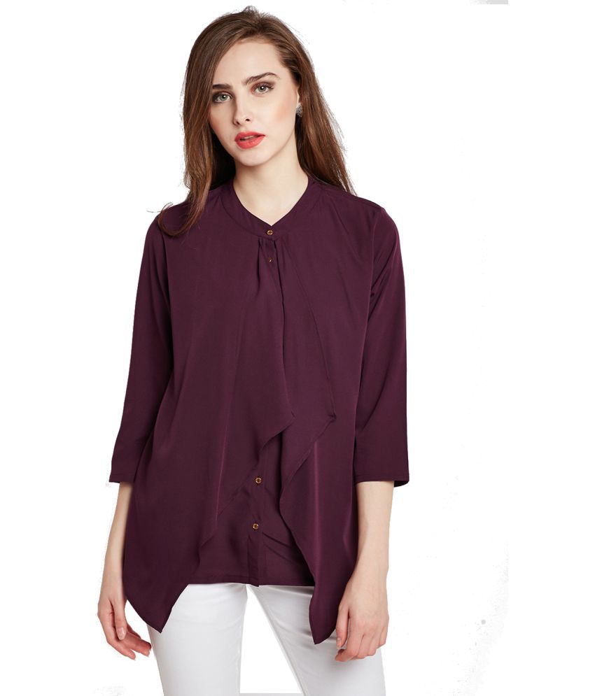    			Rare - Purple Polyester Women's Regular Top