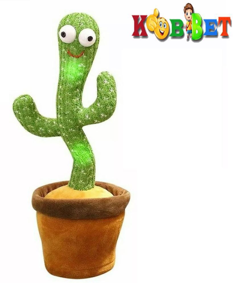     			Dancing Cactus Toy, Talking Repeat Singing Sunny Cactus Toy 120 Songs for Baby + Record Your Sound, Sing+ Repeat+ Dancing+ Recording+ LED plant