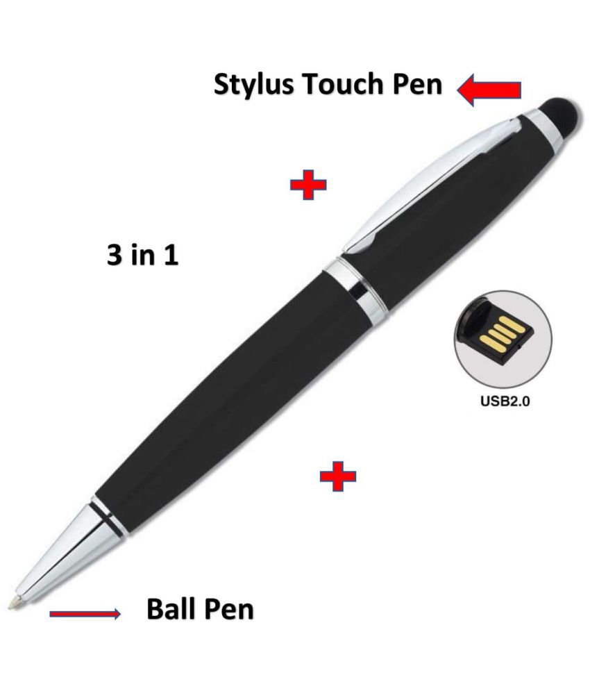 Tangy Turban_Pen Pendrive with Stylus Multi Functional_32 GB_Black ...