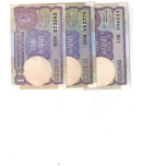 3 PCS 1RS UNC MONTEK  1994 S P SHUKLA1991  AND M NARASIMHAM RARE 1981 RARE SEE PHOTO