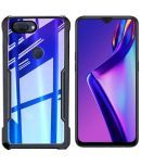 Megha Star Black Hybrid Covers For Oppo F9 Pro - Shockproof