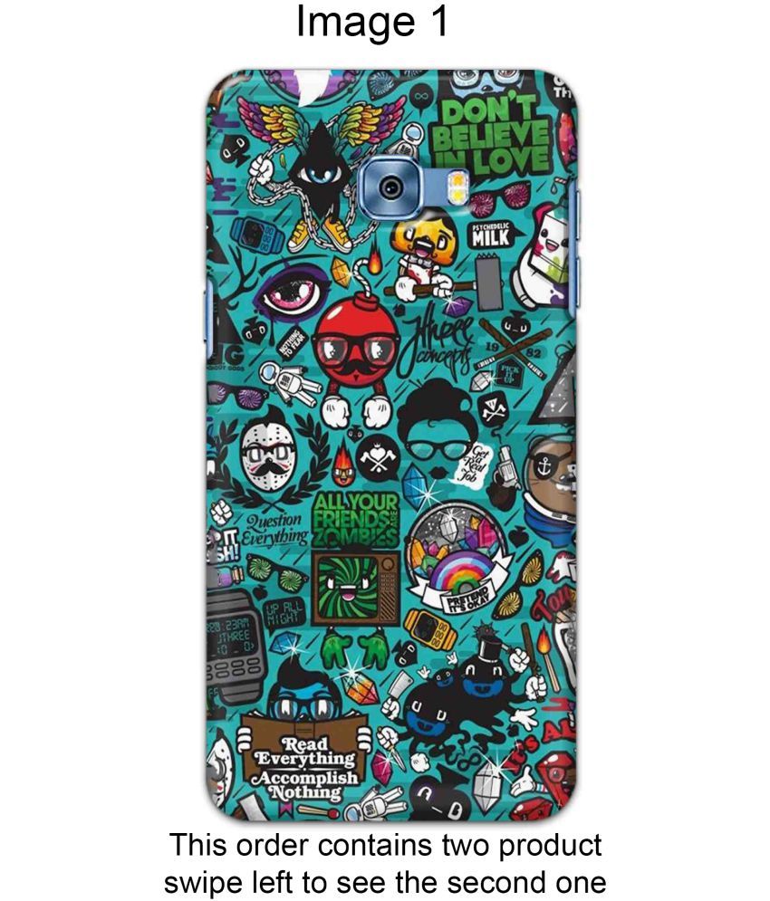     			Tweakymod 3D Back Covers For Samsung Galaxy C5 Pro Pack of 2