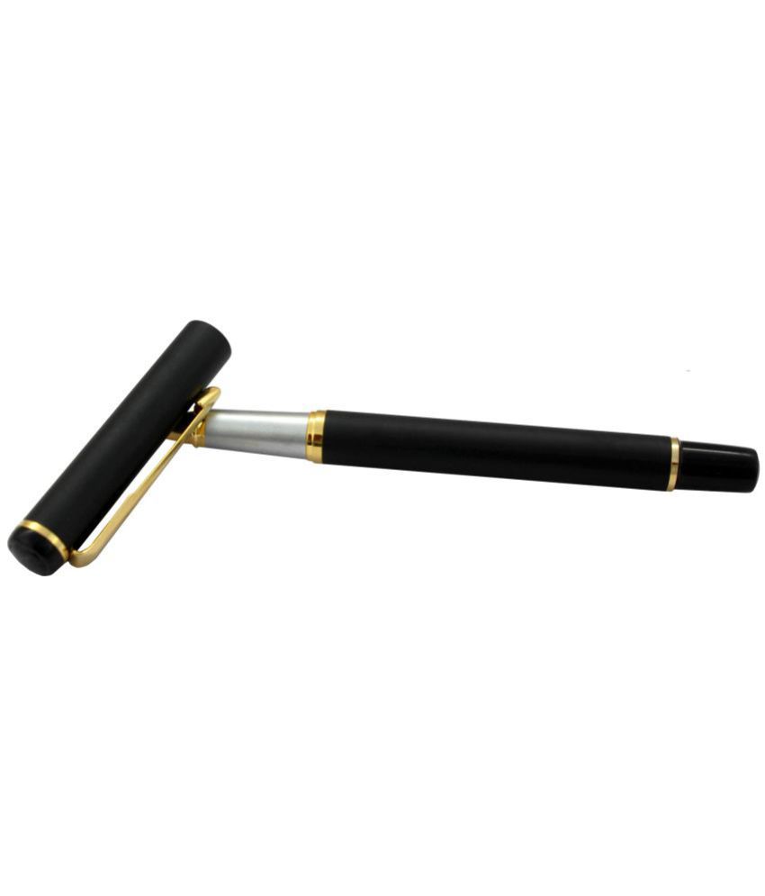     			KK CROSI Premium Metal Pen in Black Colour Body Roller Ball Pen
