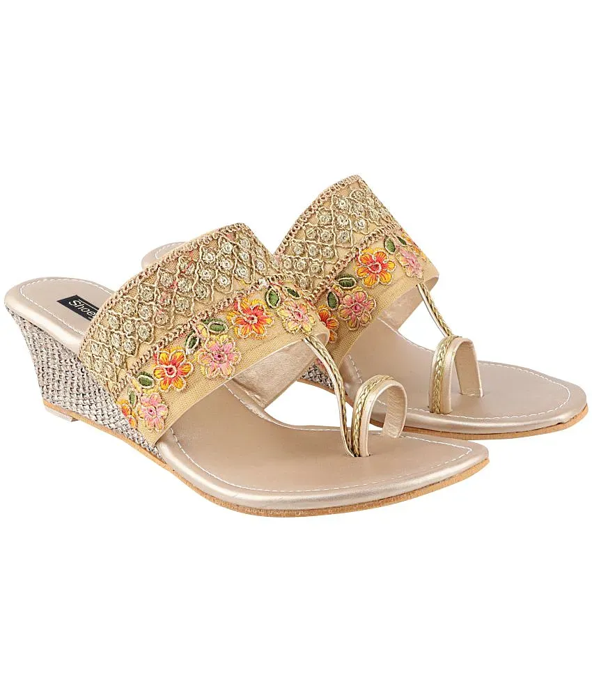 Buy Tan Flat Sandals for Women by SHEZONE Online | Ajio.com