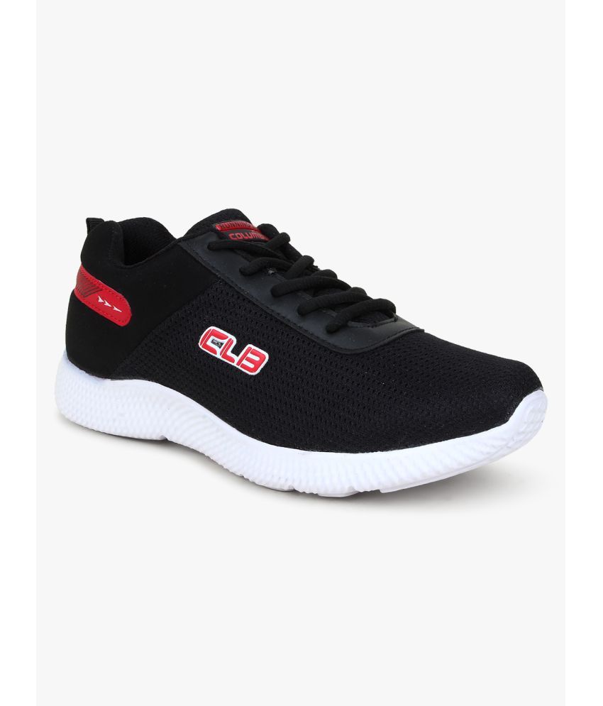     			Columbus Black Running Shoes