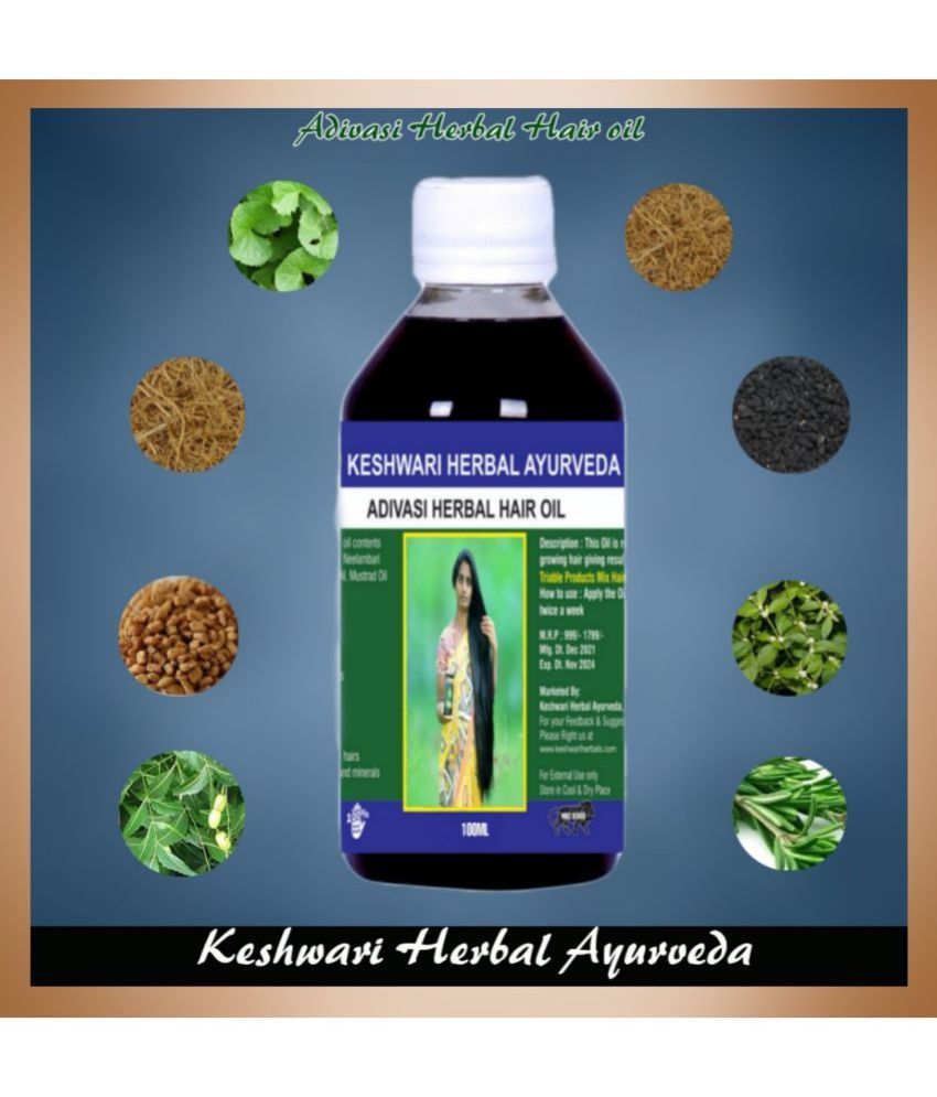     			KESHWARI HERBAL AYURVEDA Adivasi Hair Oil Adivasi Hair Oil Natural 100 mL