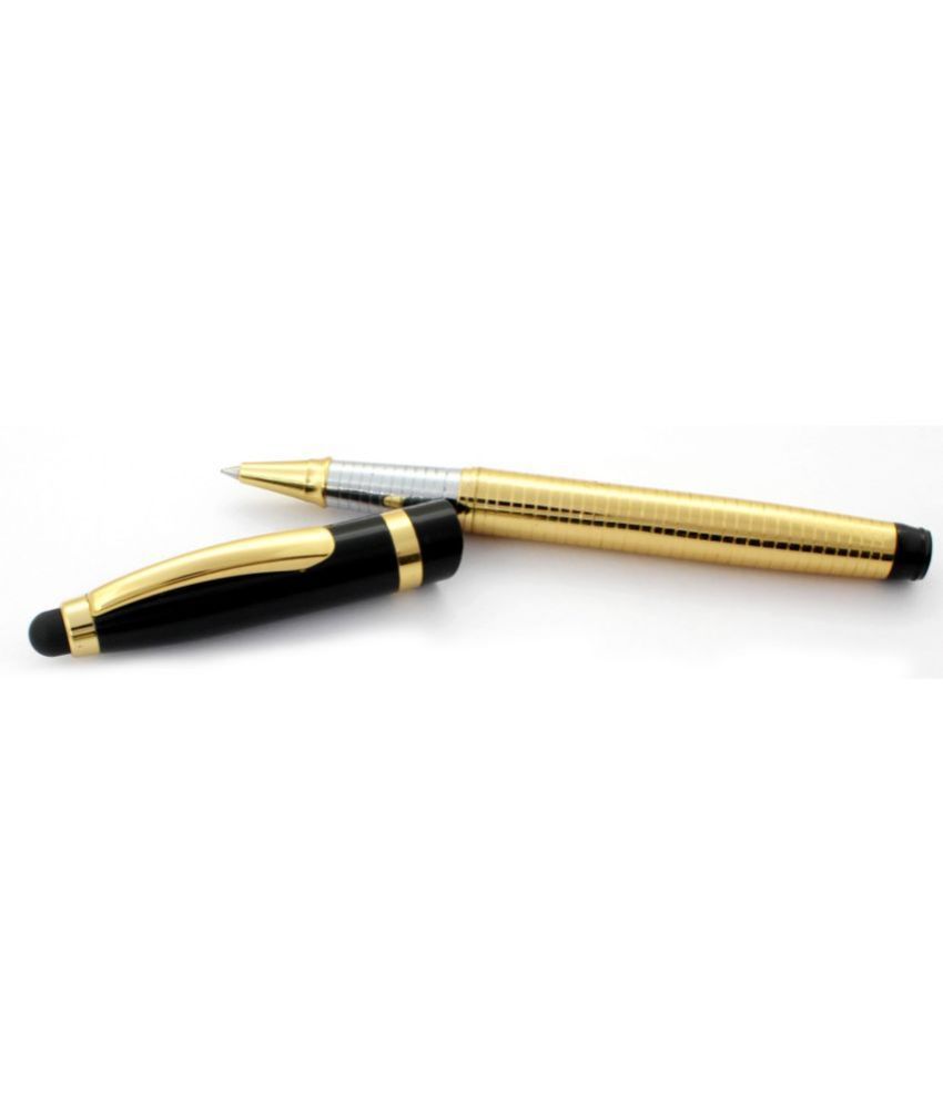     			KK CROSI Stylus for Touch Screen Pen Gold Body Metal Roller Pen for Touch Screen Multi-Function Pen