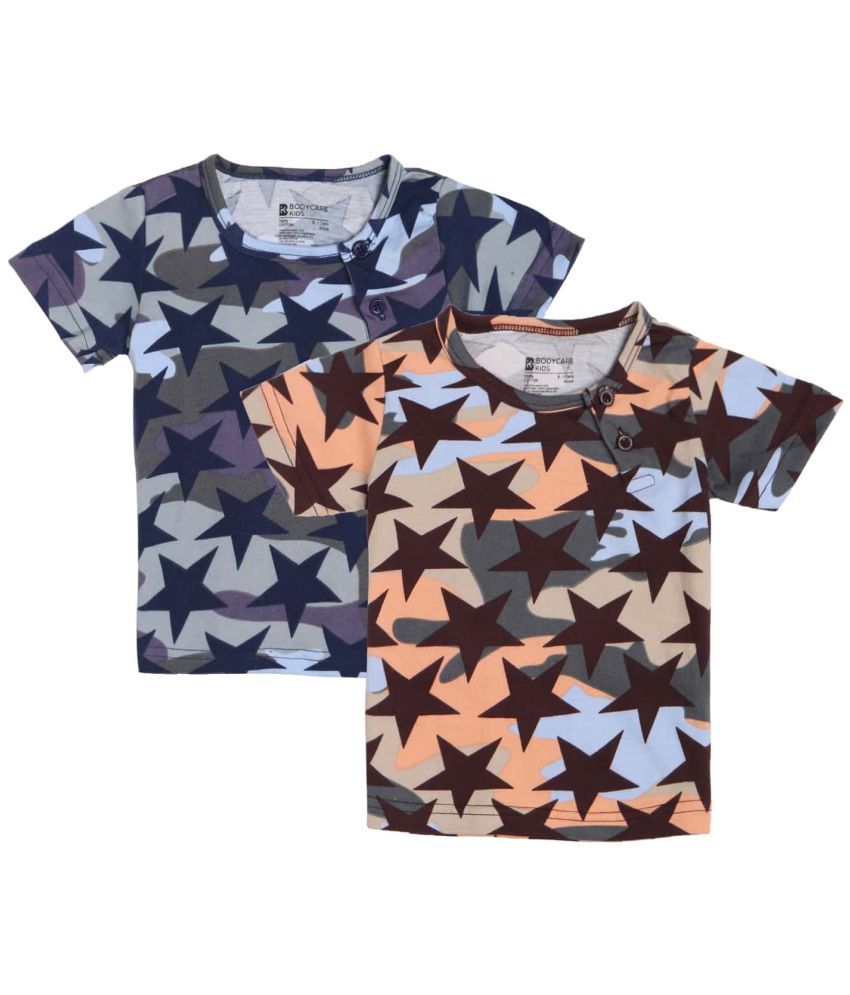     			BOYS TSHIRT ROUND NECK HALF SLEEVES BROWN & NAVY