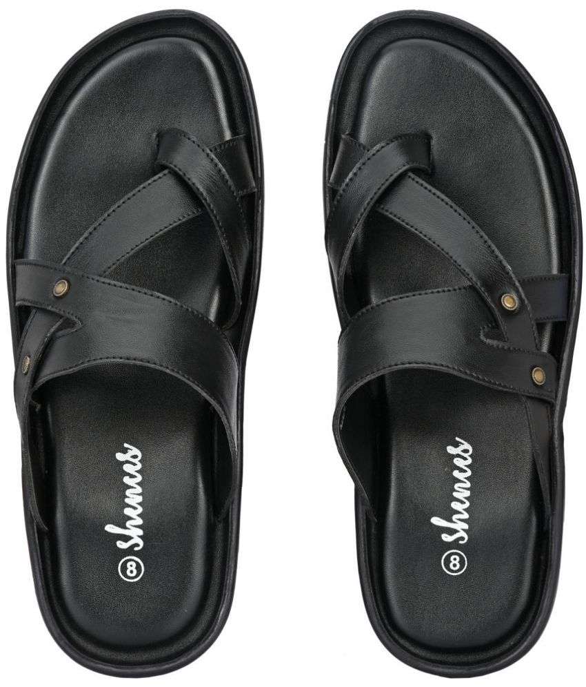     			SHENCES Black Slippers