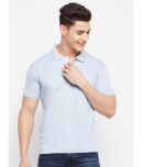 Duke - Cotton Blend Regular Fit Blue Men's Polo T Shirt ( Pack of 1 )