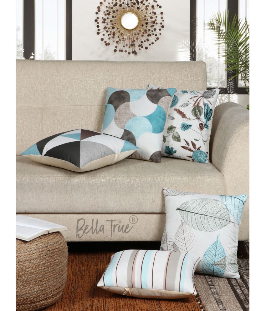     			BELLA TRUE - Set of 5 Cushion Covers Abstract Themed