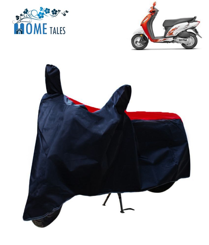     			HOMETALES Dustproof Bike Cover For Activa I With Buckle Lock - Red & Blue