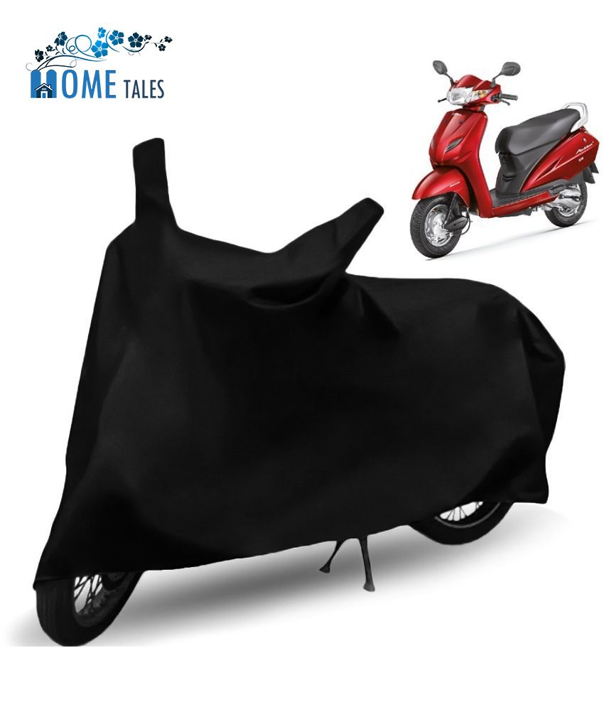 HOMETALES Waterproof & Dustproof Bike Cover For Honda Activa 3G With Side Mirror Pocket - Black