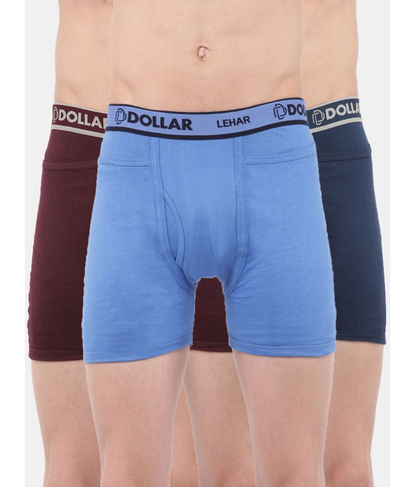     			Dollar - 100% Cotton Multicolor Men's Trunks ( Pack of 3 )