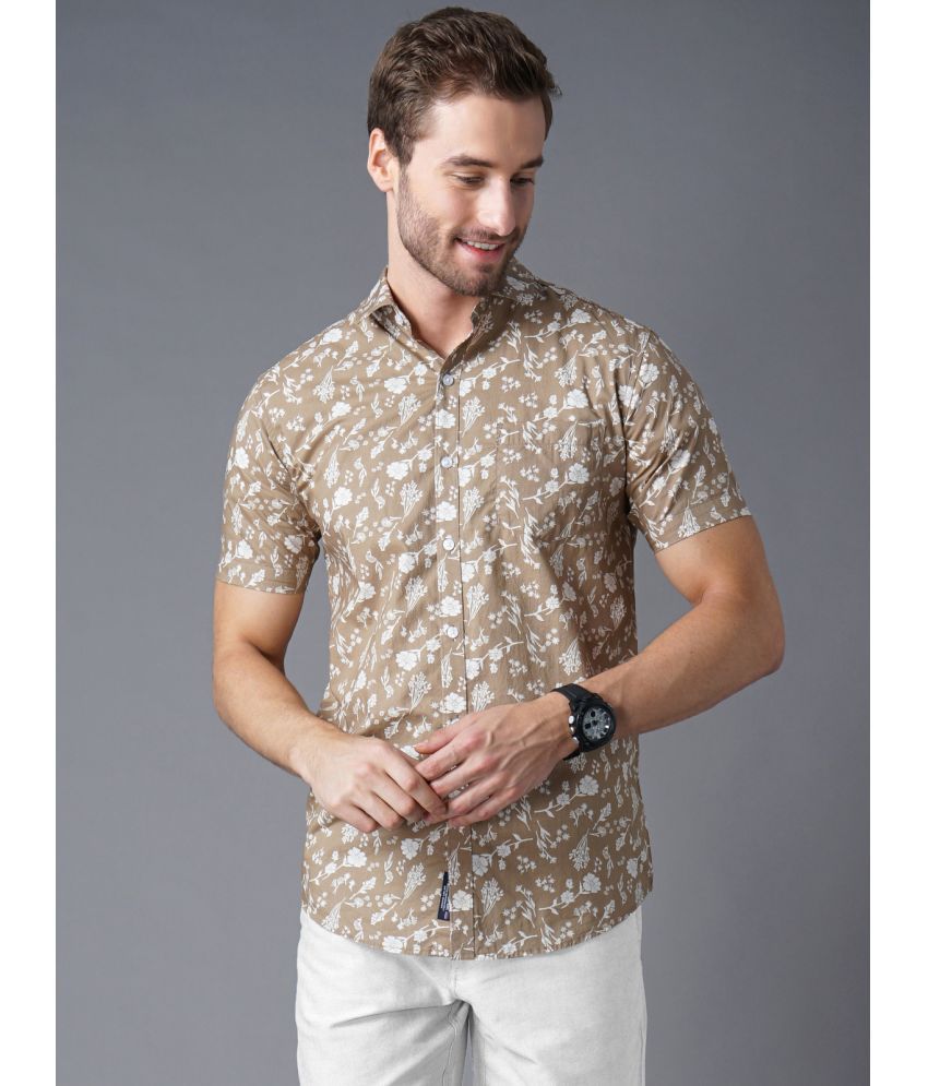     			Paul Street - Cotton Blend Slim Fit Brown Men's Casual Shirt ( Pack of 1 )