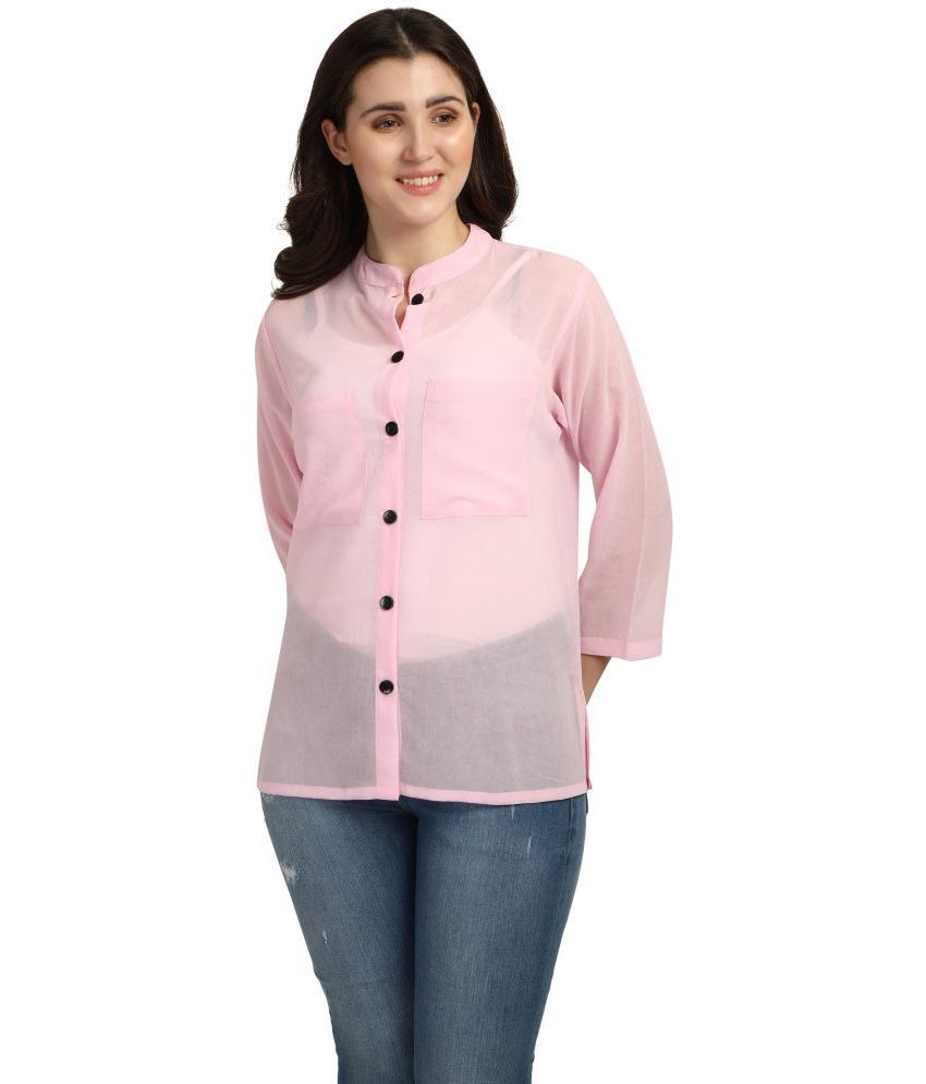     			Smarty Pants Pink Georgette Shirt - Single