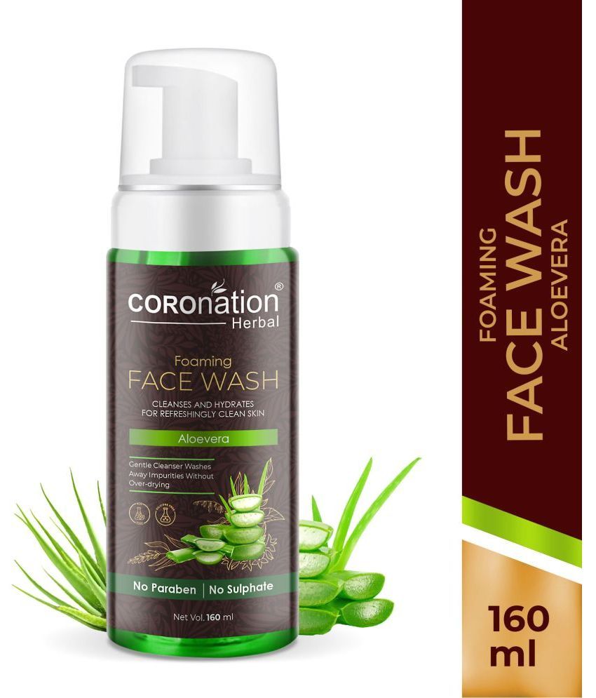     			coronation herbal  Aloevera Foaming  Face Wash 160 mL