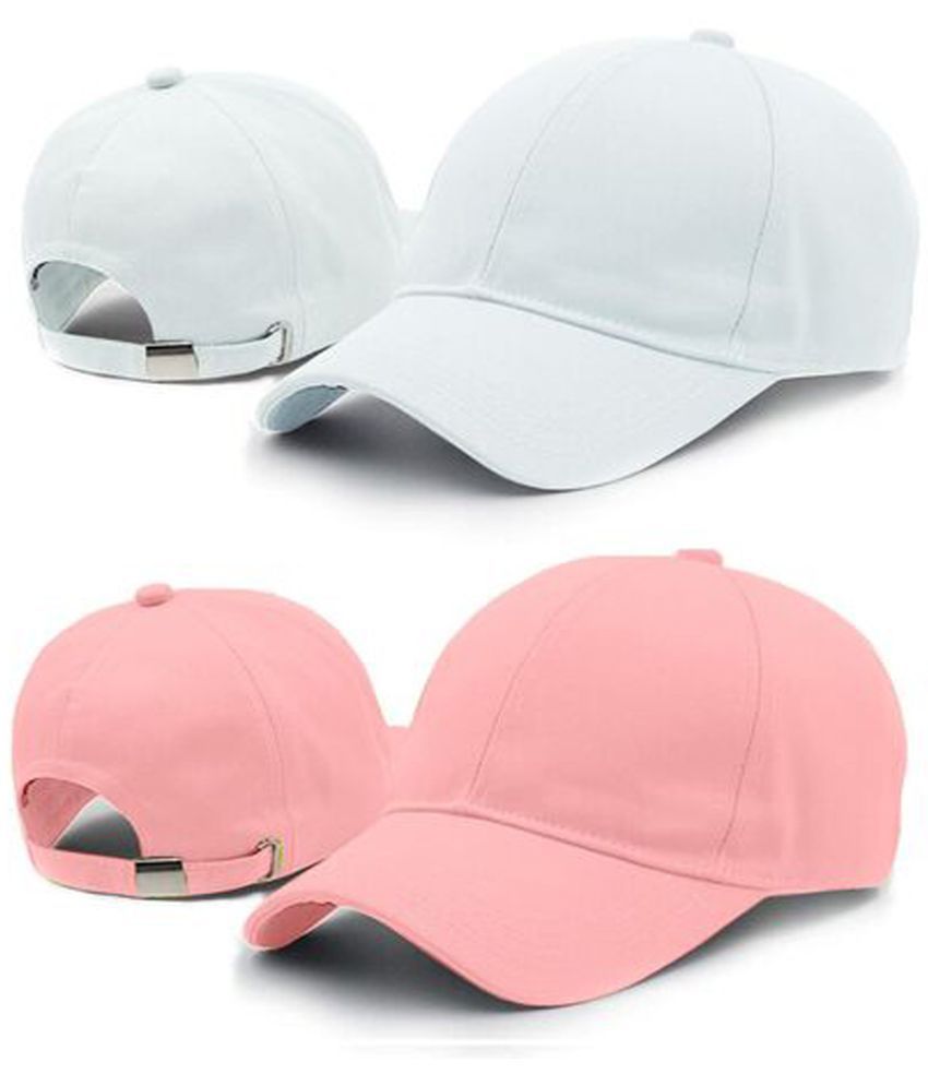     			Hills Boro Women's Pink Cotton Caps For Summer ( Pack of 1 )